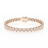 Bezel Set Rose Gold Tennis Bracelet