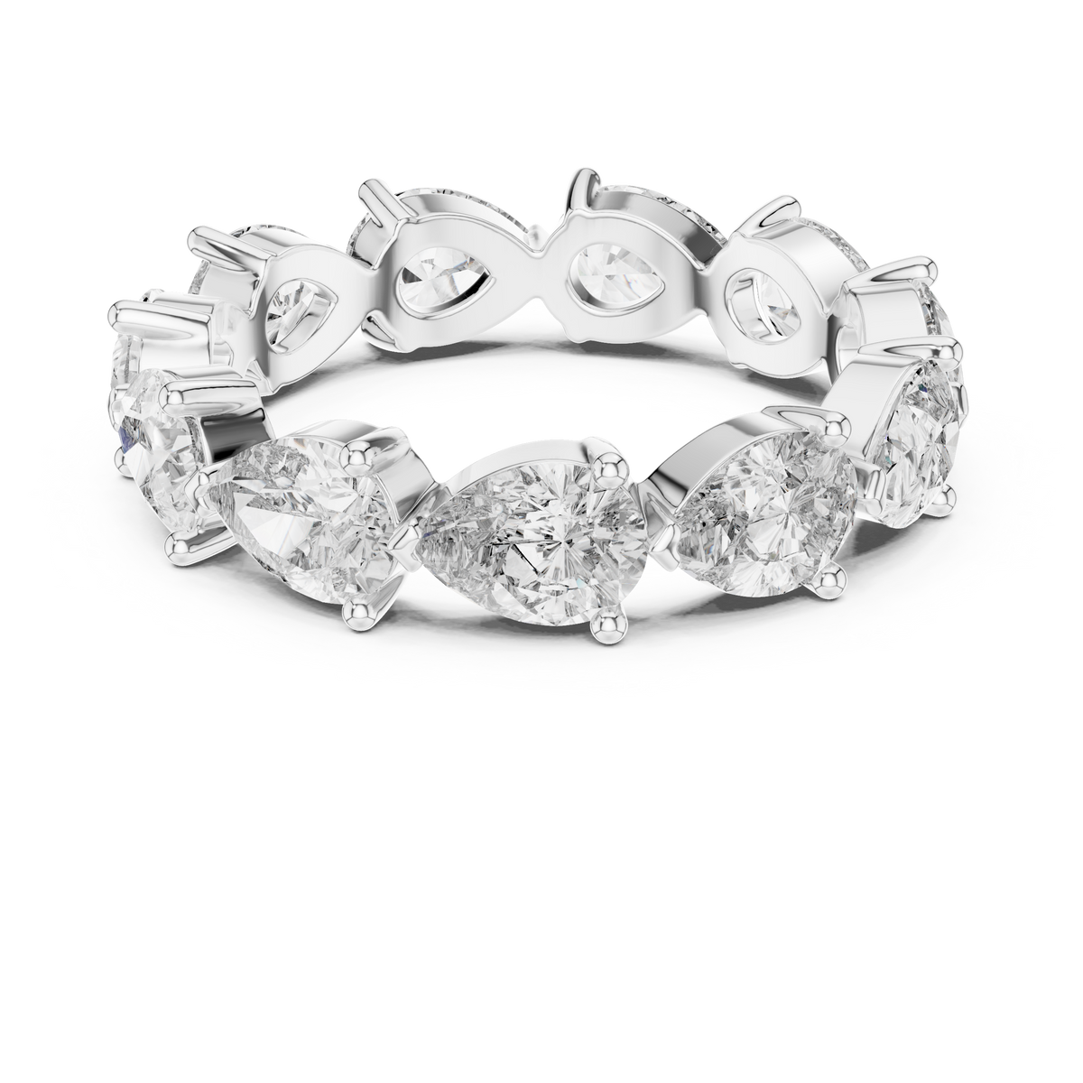 Pear Cut Full Eternity Ring