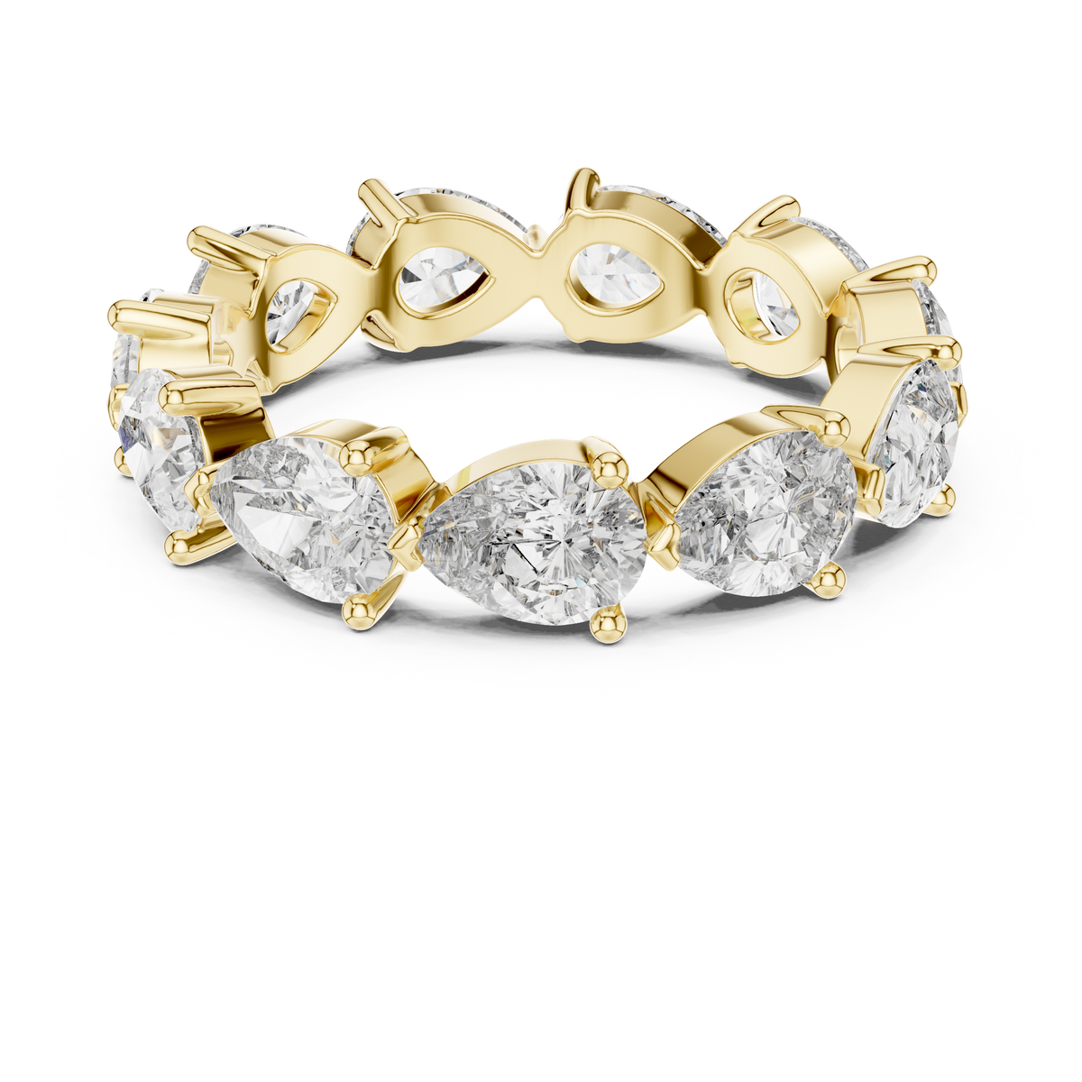 Pear Cut Full Eternity Ring