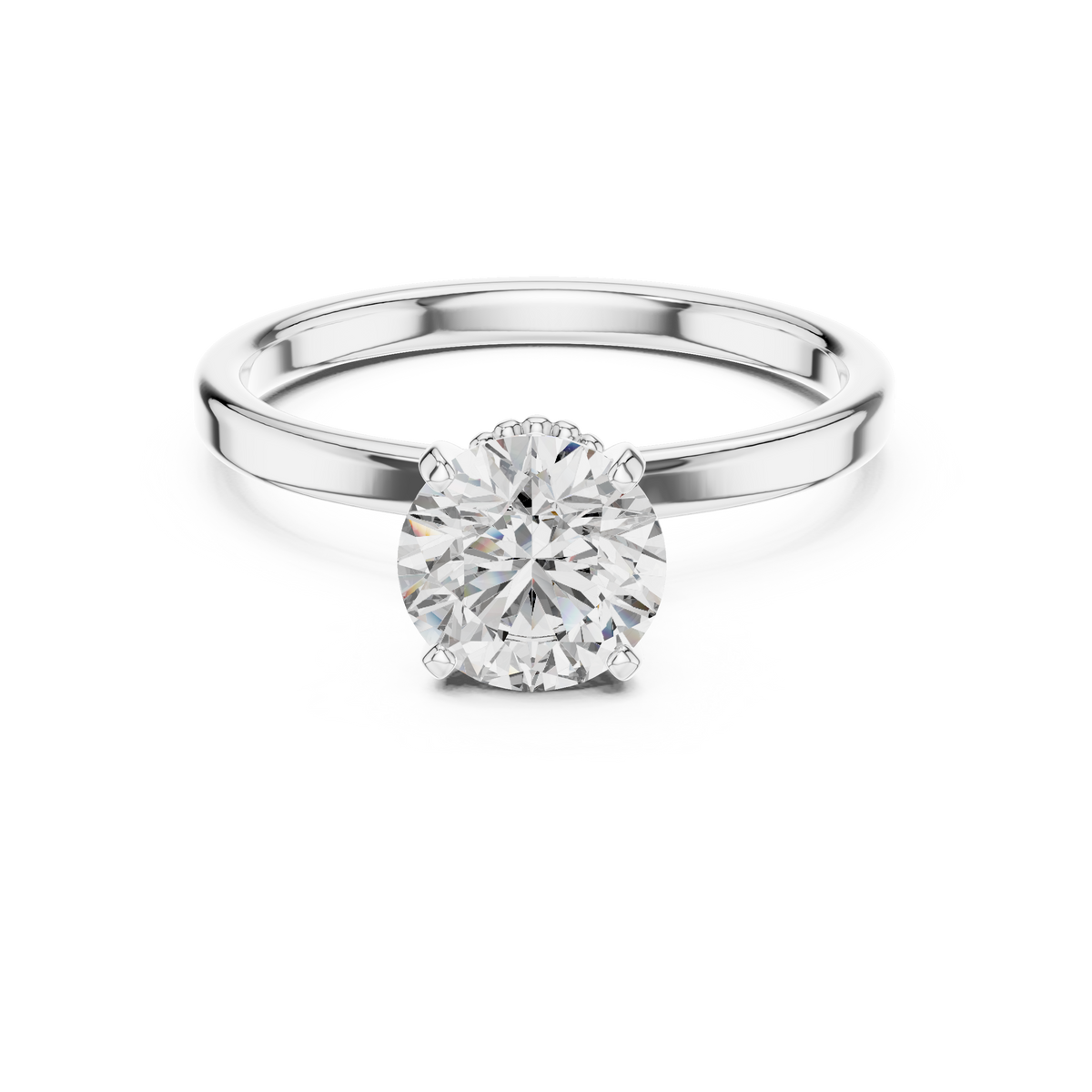 Double Veiled Solitaire Ring