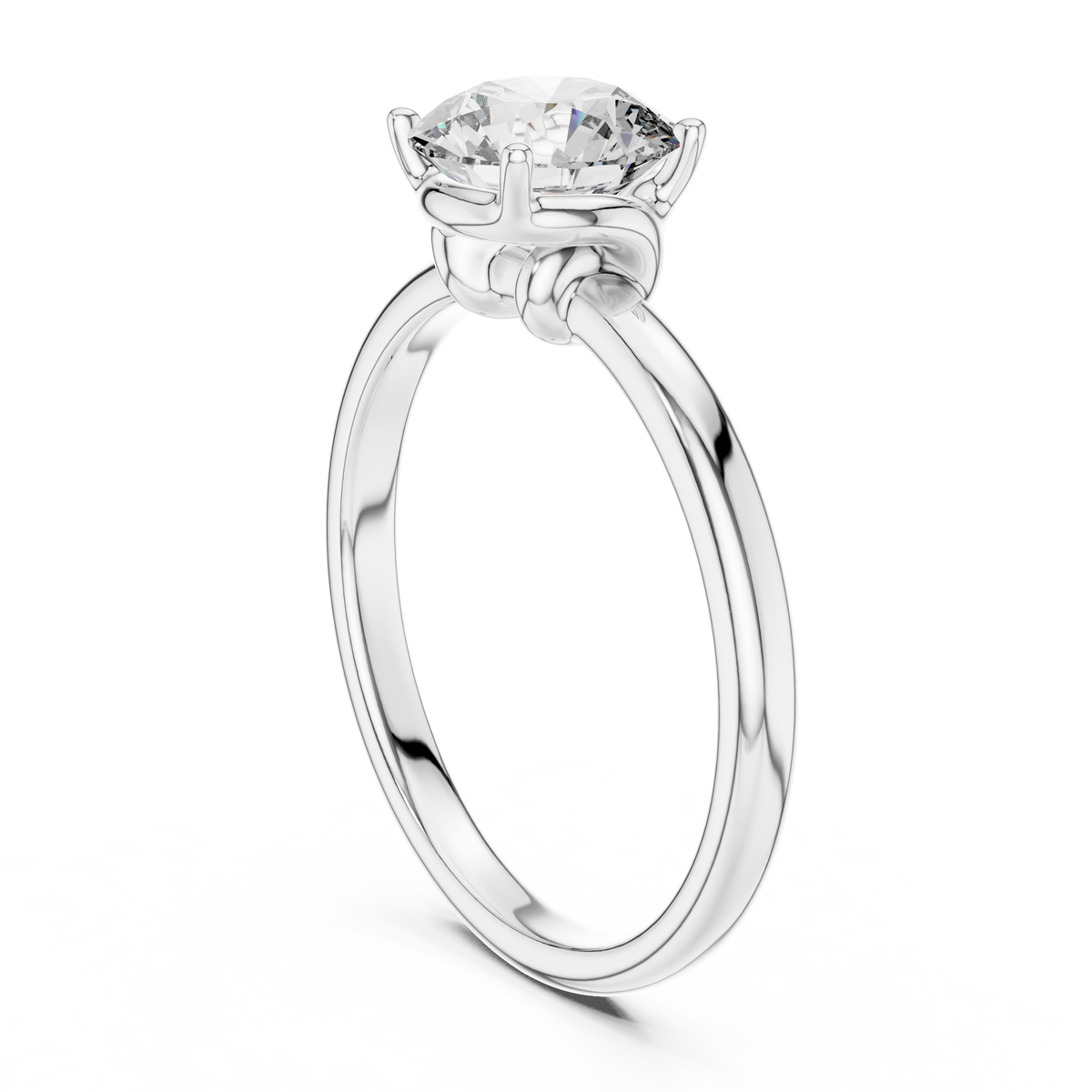 Interlocking Solitaire Ring