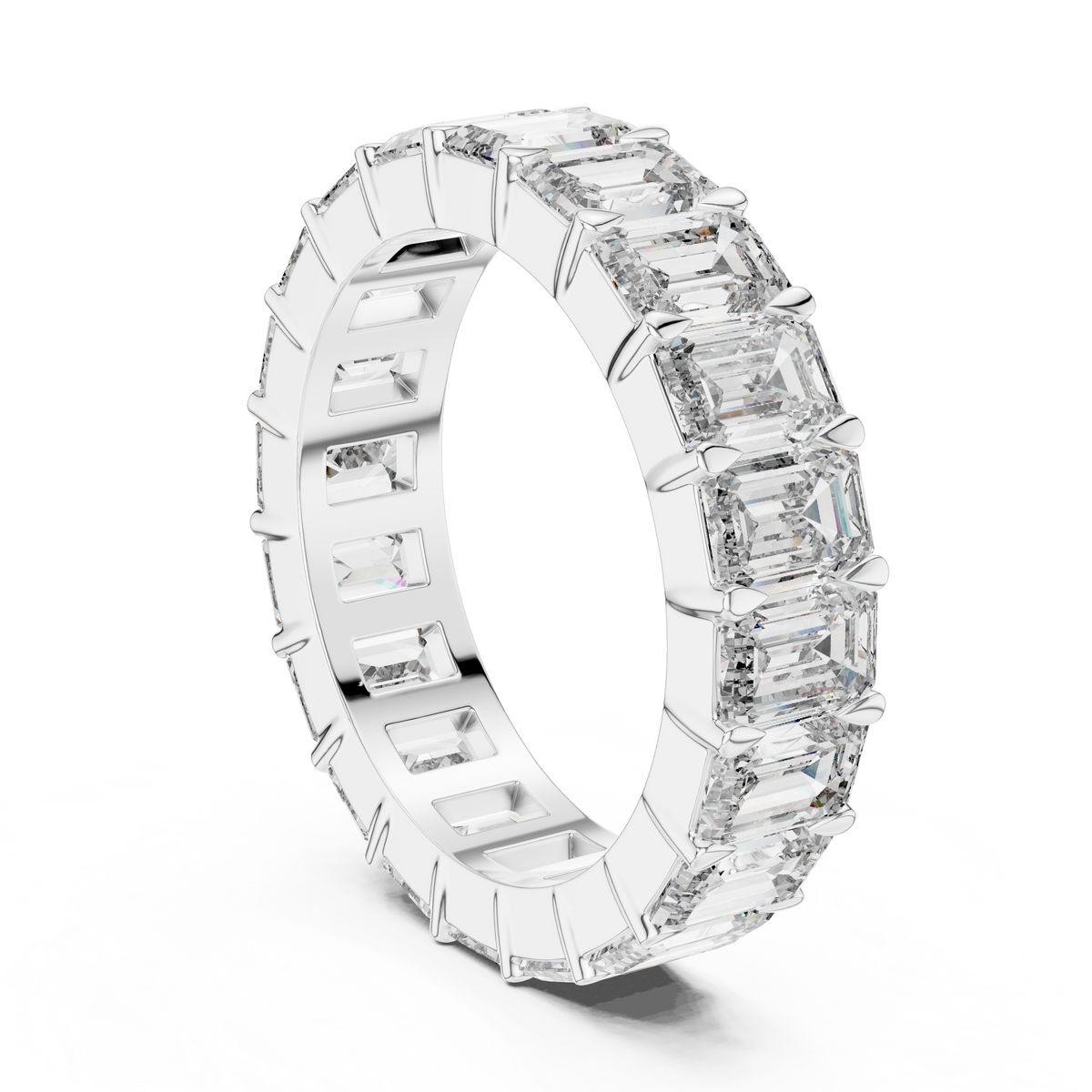 Emerald Cut Full Eternity Ring