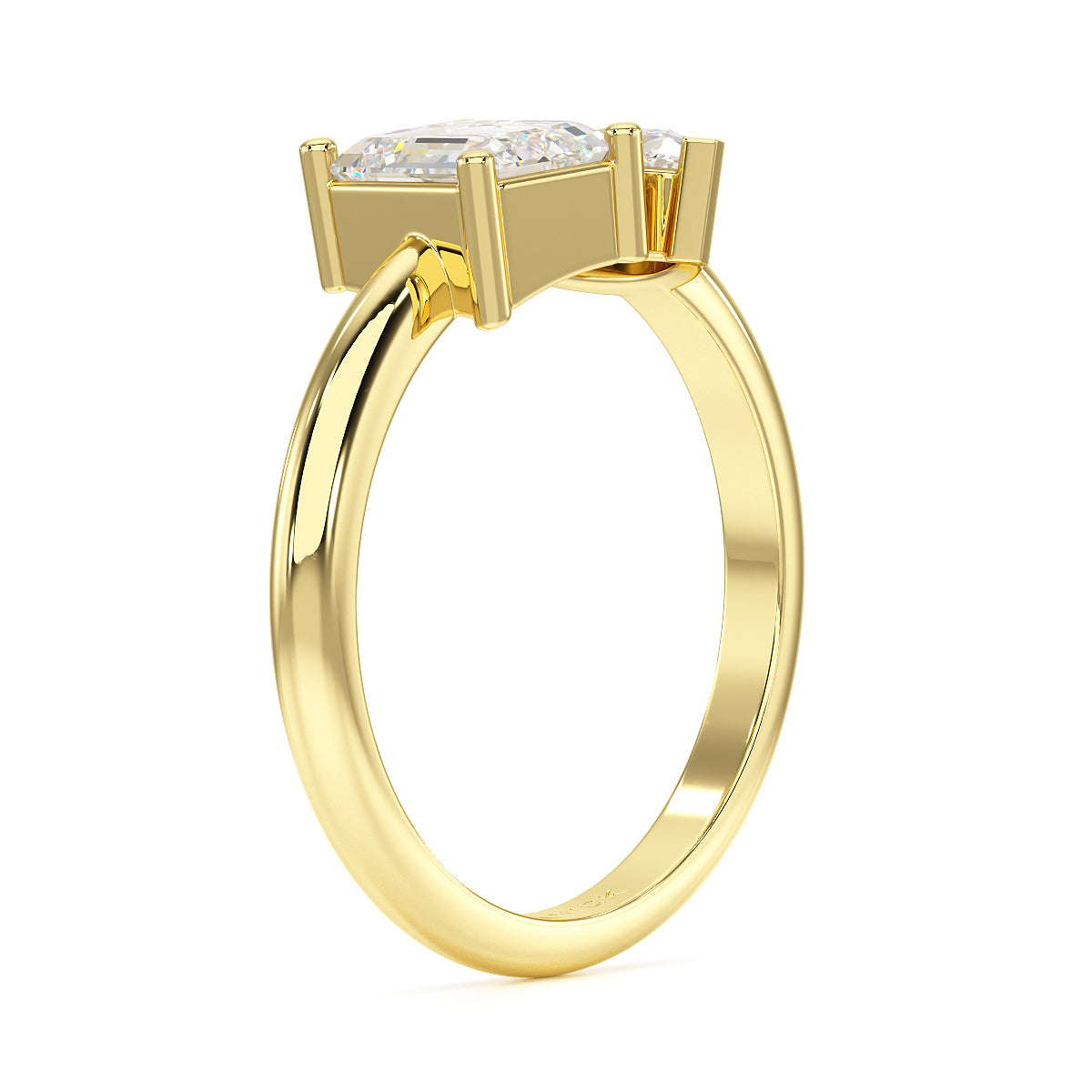 Emerald & Marquise Toi Et Moi Ring