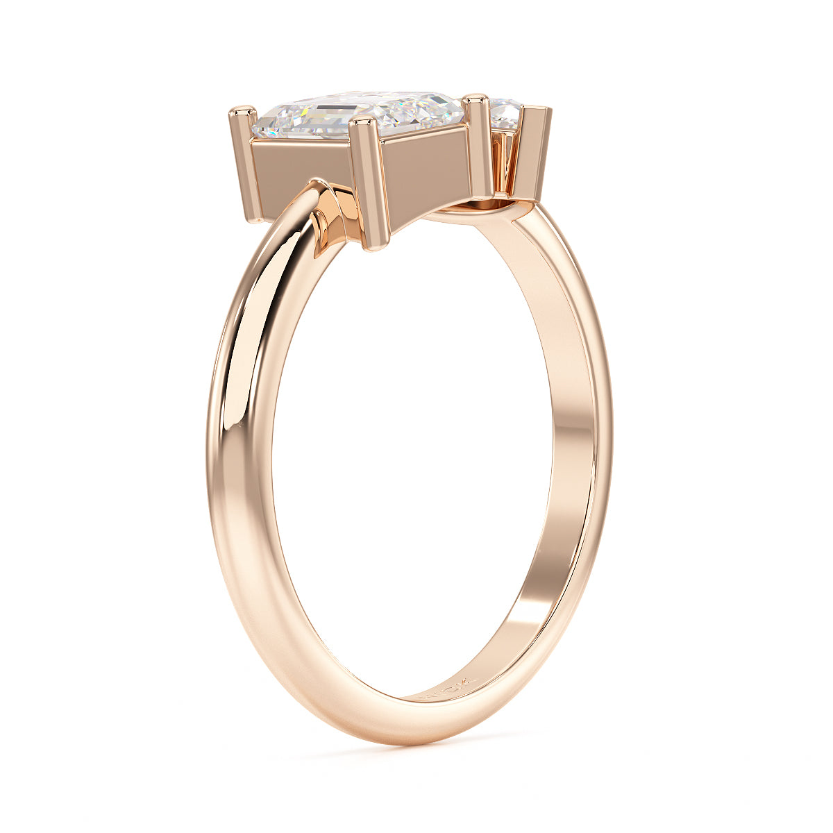 Emerald & Marquise Toi Et Moi Ring