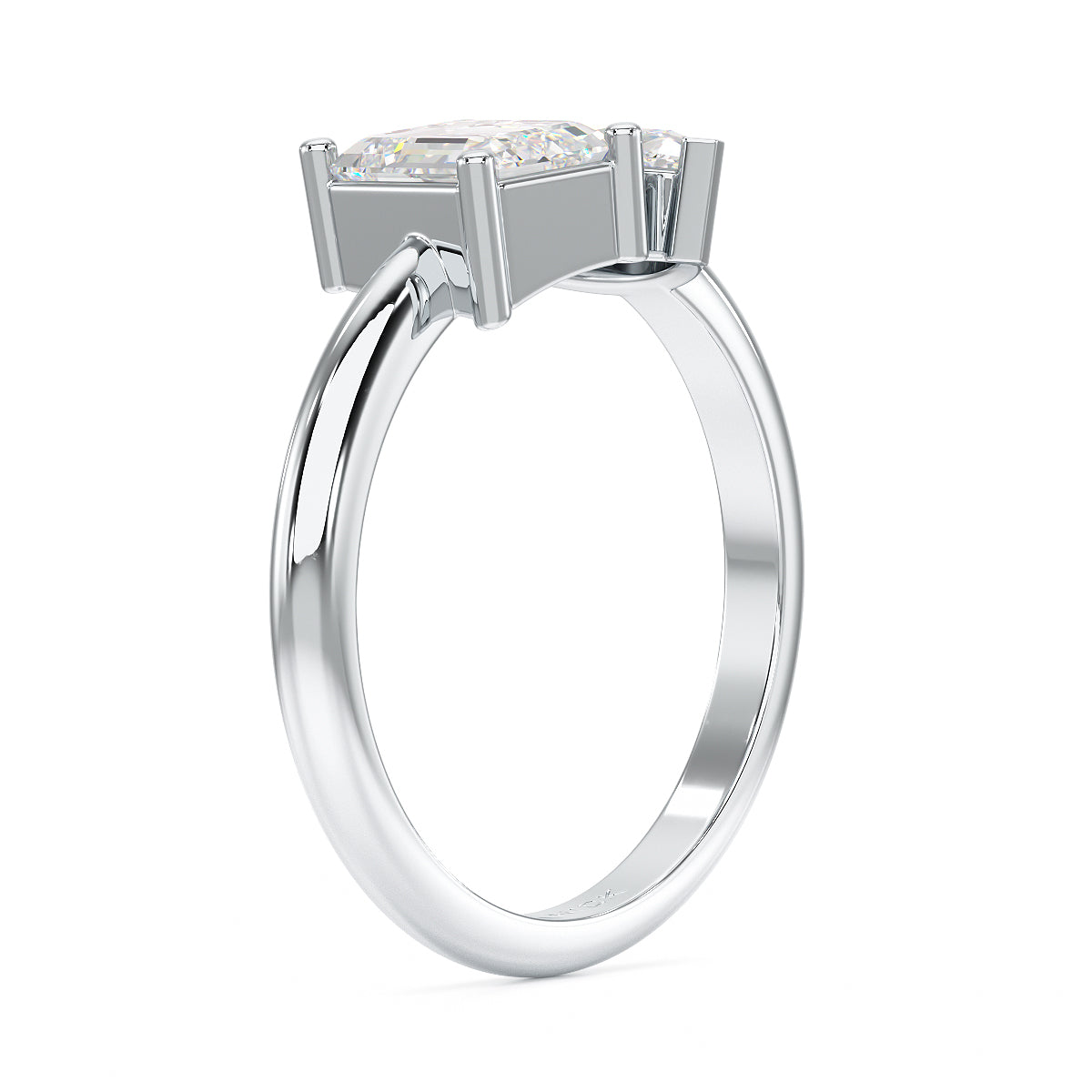 Emerald & Marquise Toi Et Moi Ring