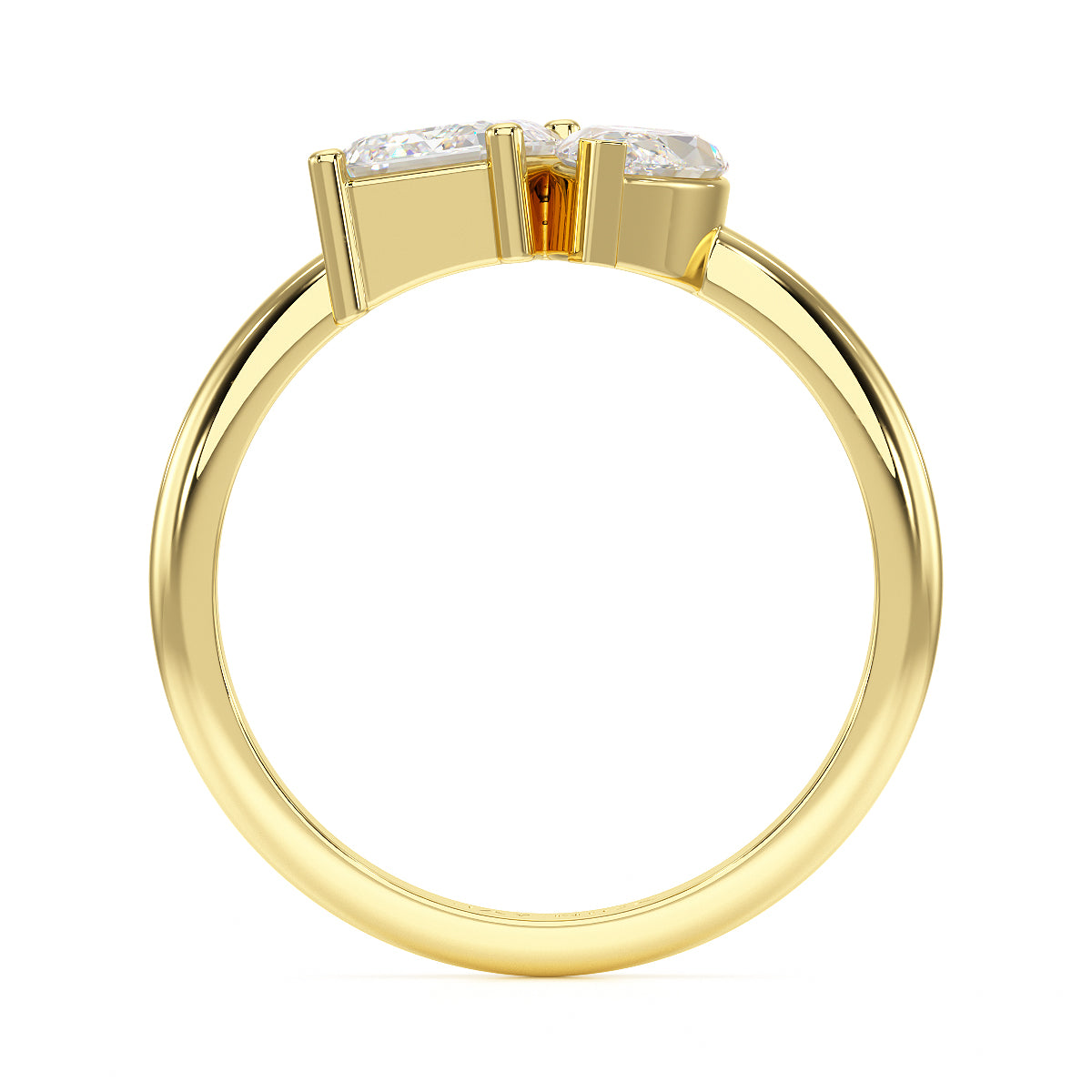 Emerald & Marquise Toi Et Moi Ring