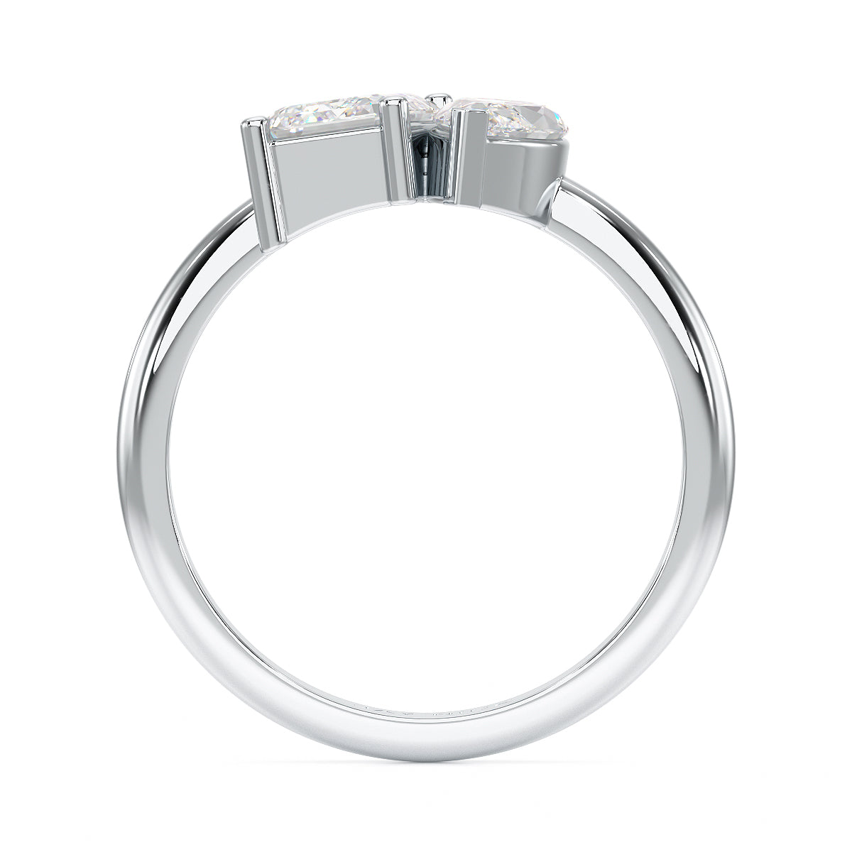 Emerald & Marquise Toi Et Moi Ring