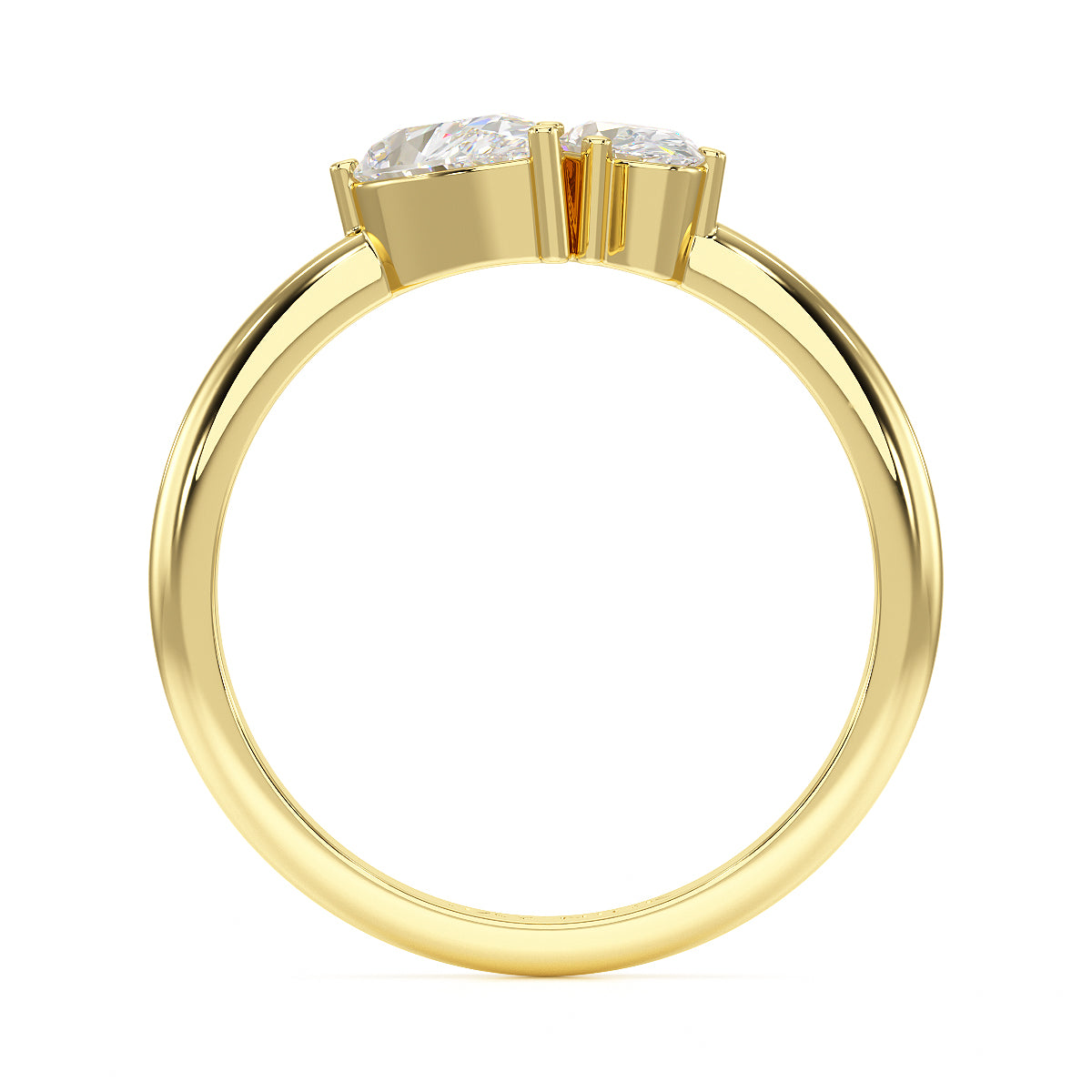 Pear & Oval Toi Et Moi Ring