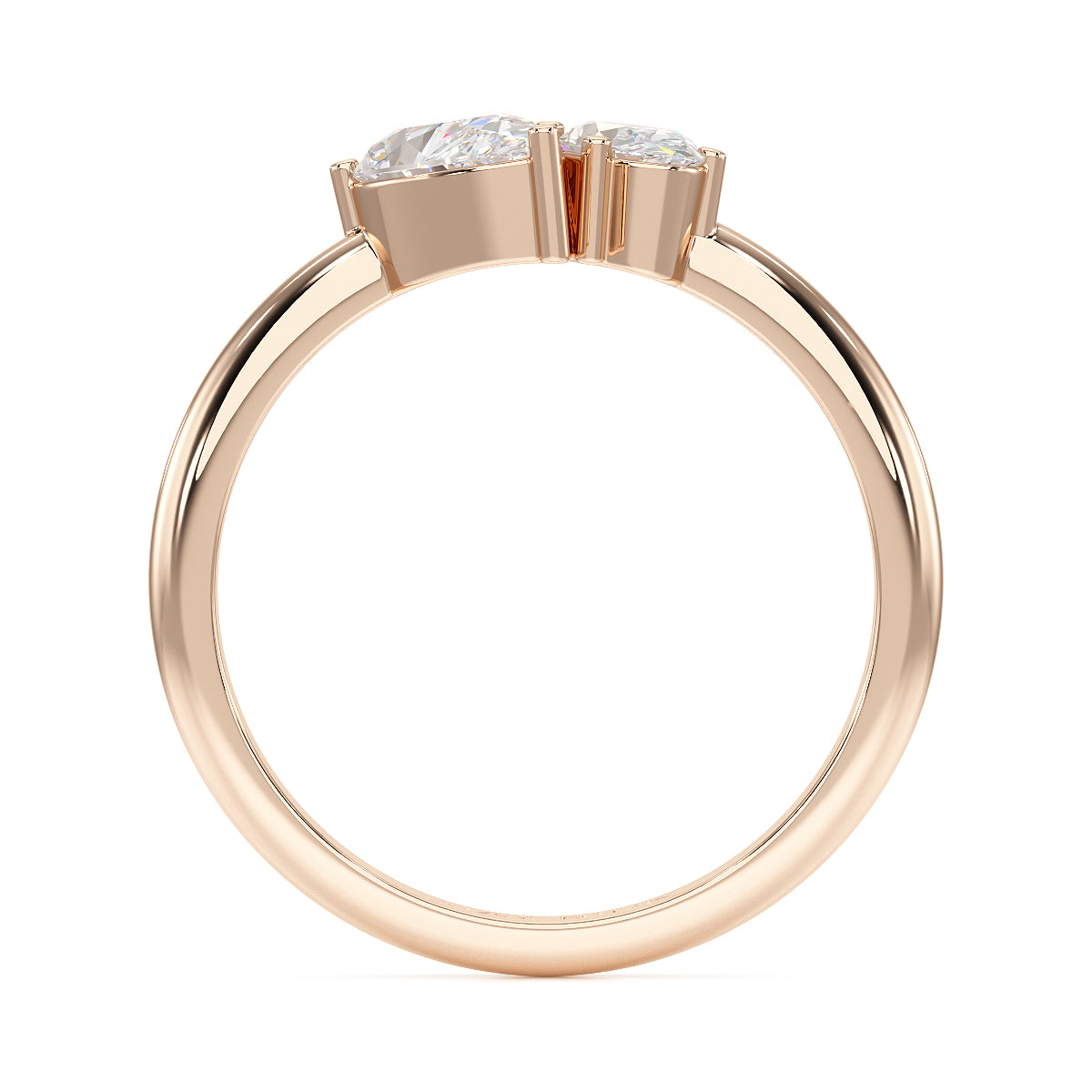 Pear & Oval Toi Et Moi Ring