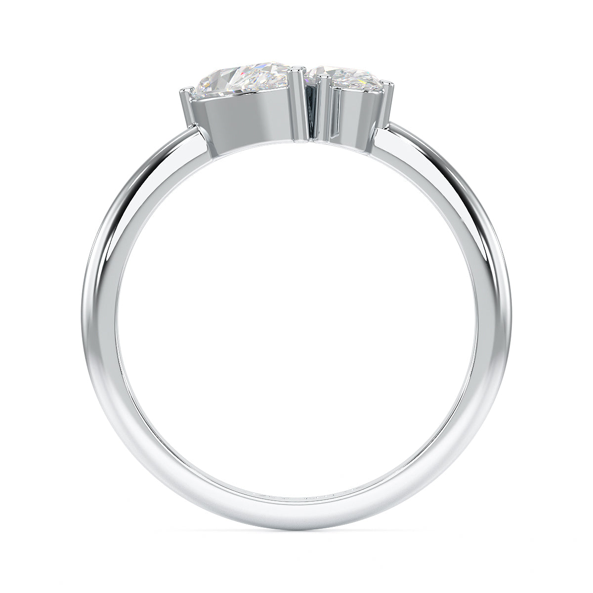 Pear & Oval Toi Et Moi Ring