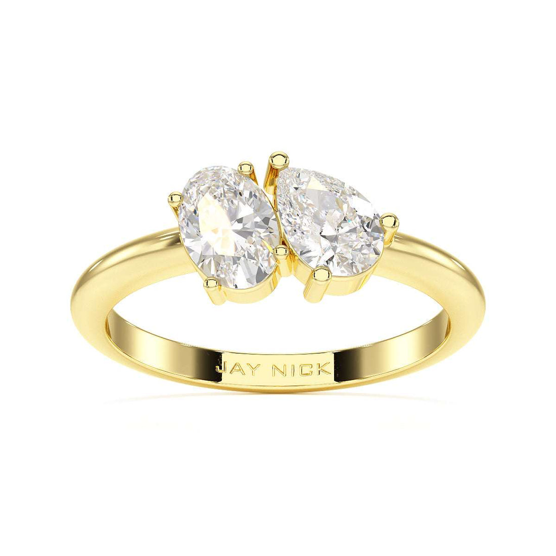 Oval & Pear Toi Et Moi Ring