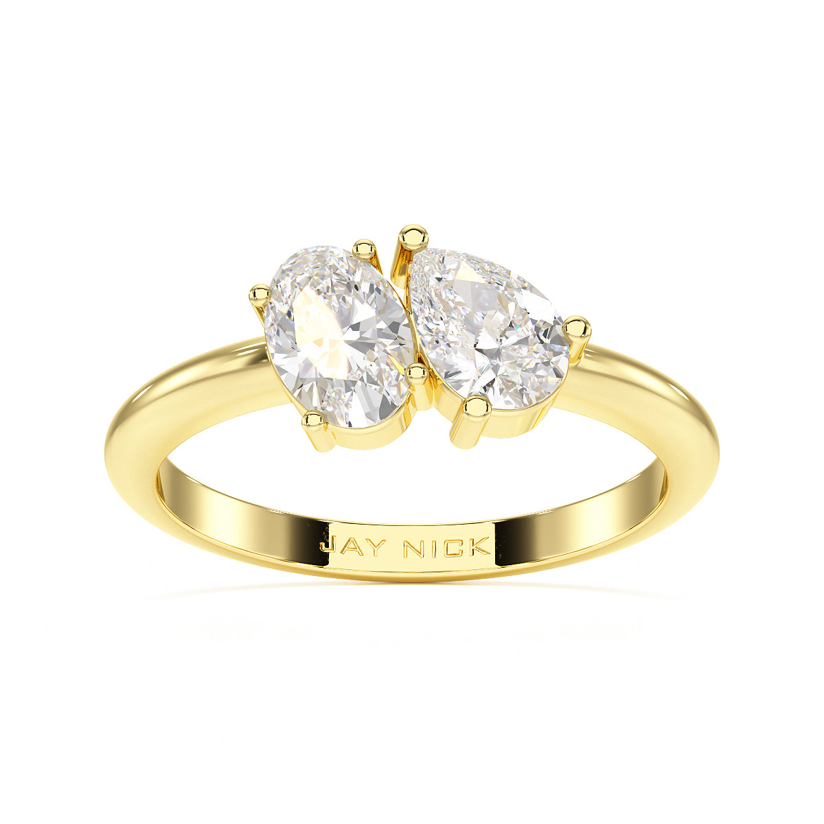 Oval & Pear Toi Et Moi Ring