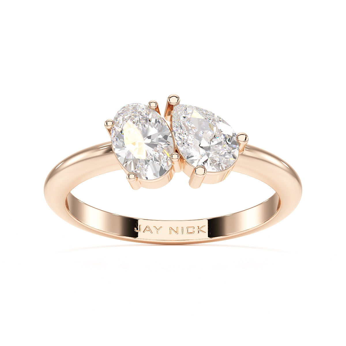 Oval & Pear Toi Et Moi Ring