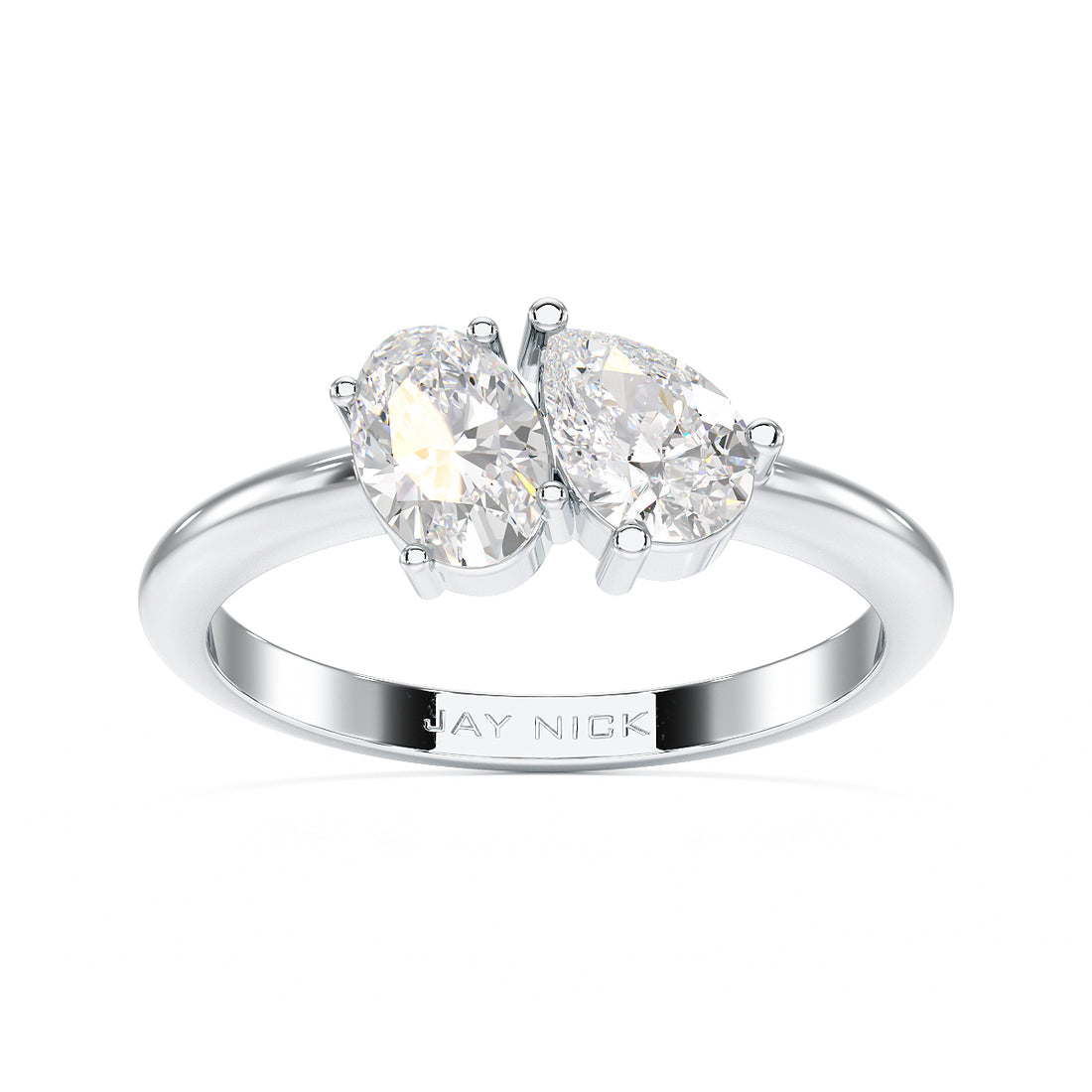 Oval & Pear Toi Et Moi Ring