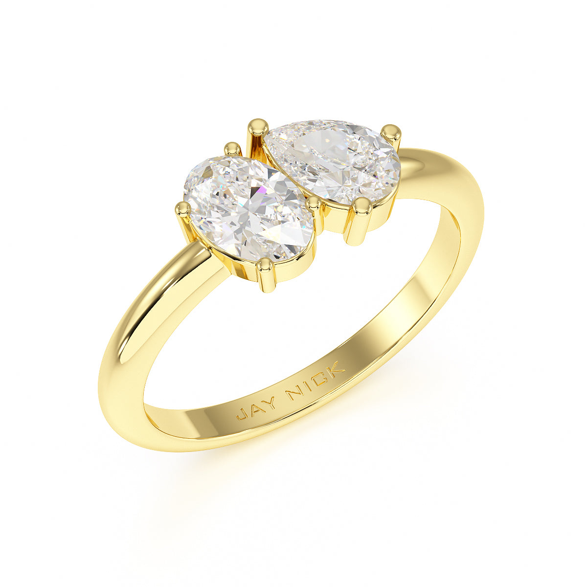 Oval & Pear Toi Et Moi Ring