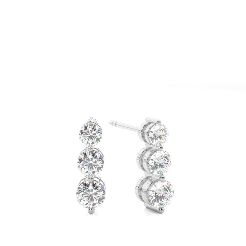 Shared Claw Graduated Earrings