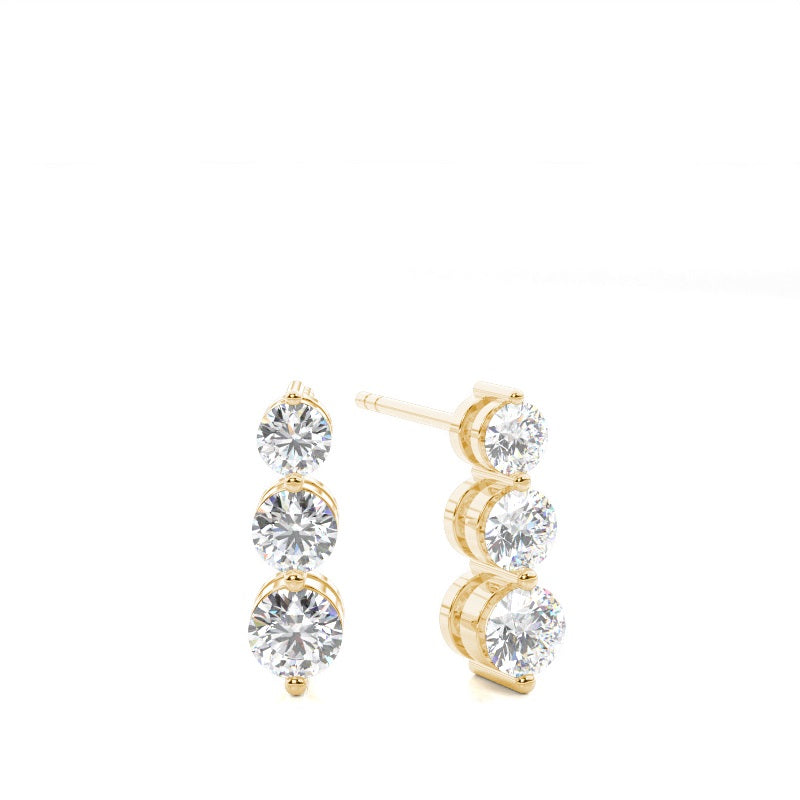 Shared Claw Graduated Earrings