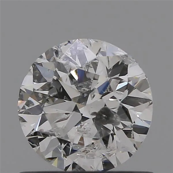 0.70ct Round Natural Diamond (Colour F, Clarity I2, Cut VG, GIA Certified)