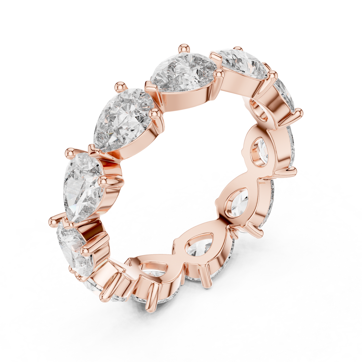 Pear Cut Full Eternity Ring