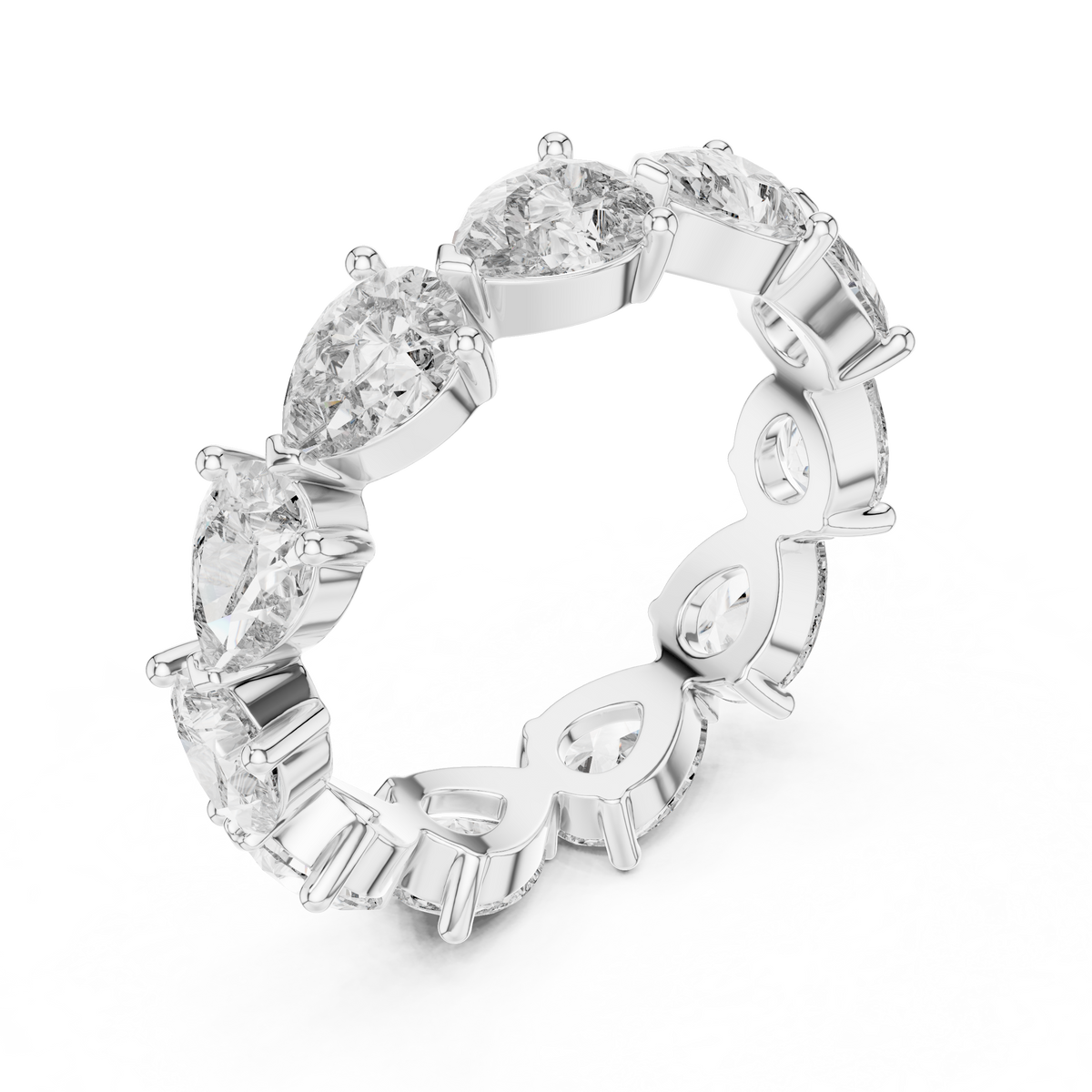 Pear Cut Full Eternity Ring