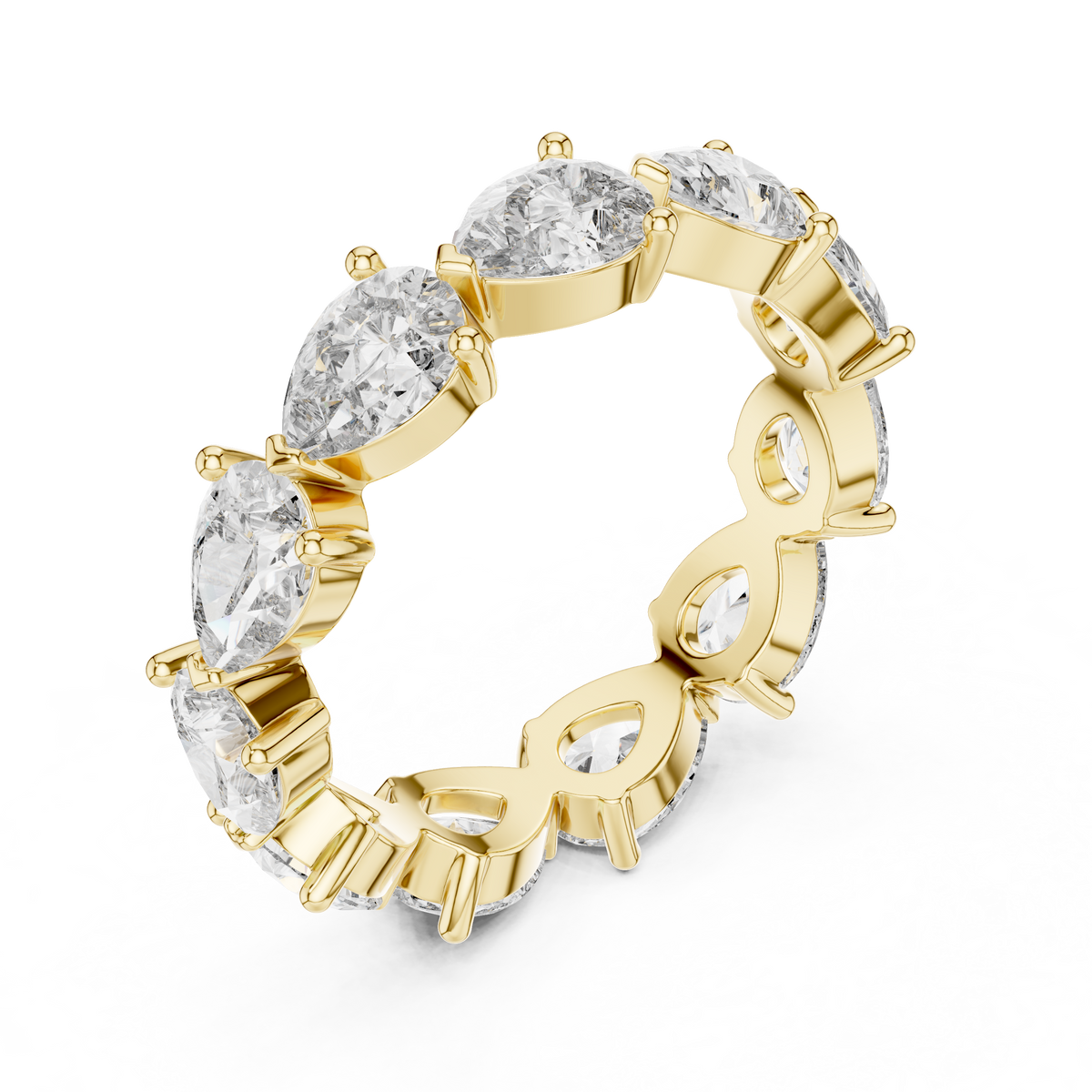 Pear Cut Full Eternity Ring