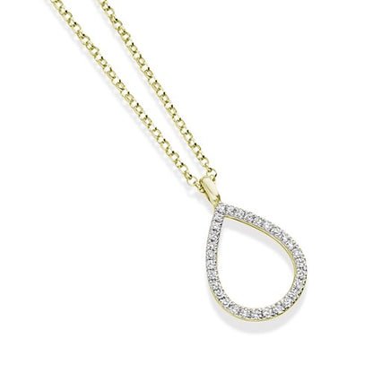 Drop Pendant in yellow gold