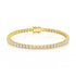 7.75ct Four Prong Yellow Gold Tennis Bracelet