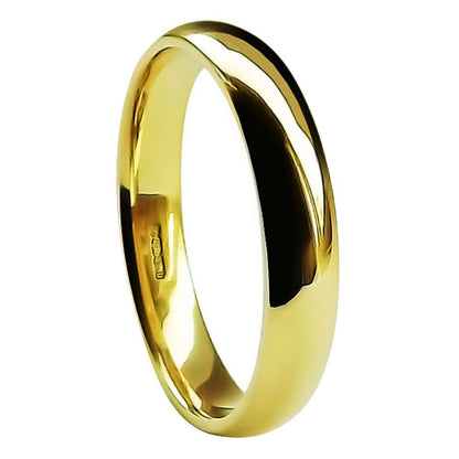 Light Court Shape Wedding Band