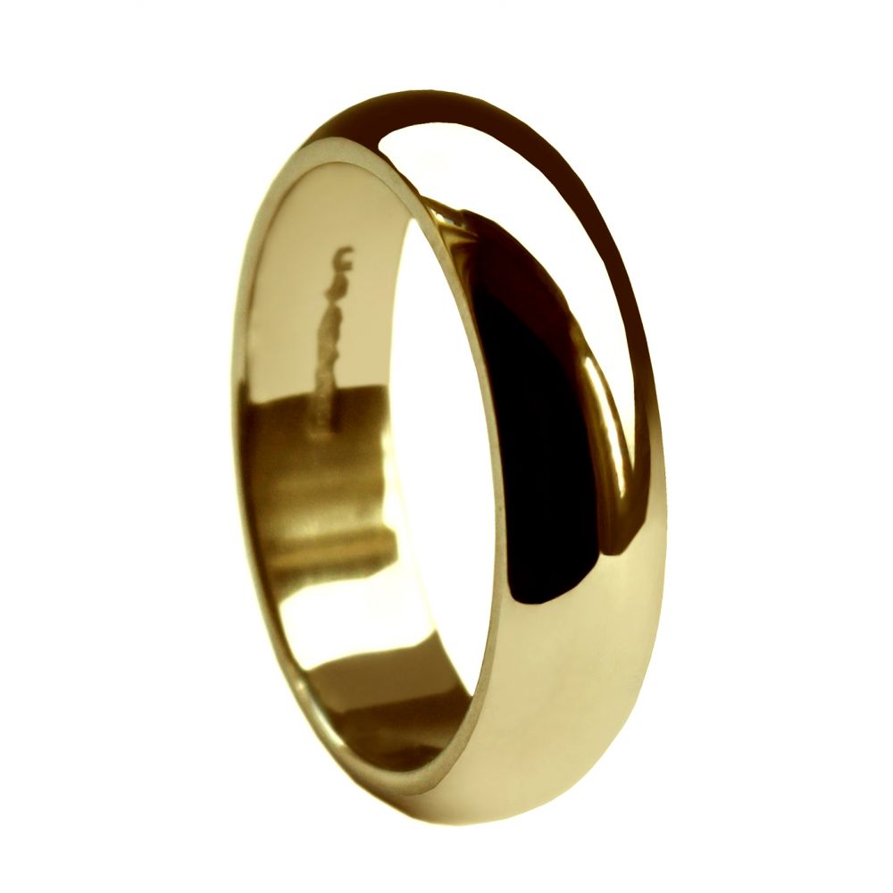 Heavy D Shape Wedding Band