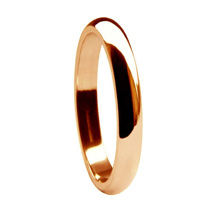 Medium D Shape Wedding Band