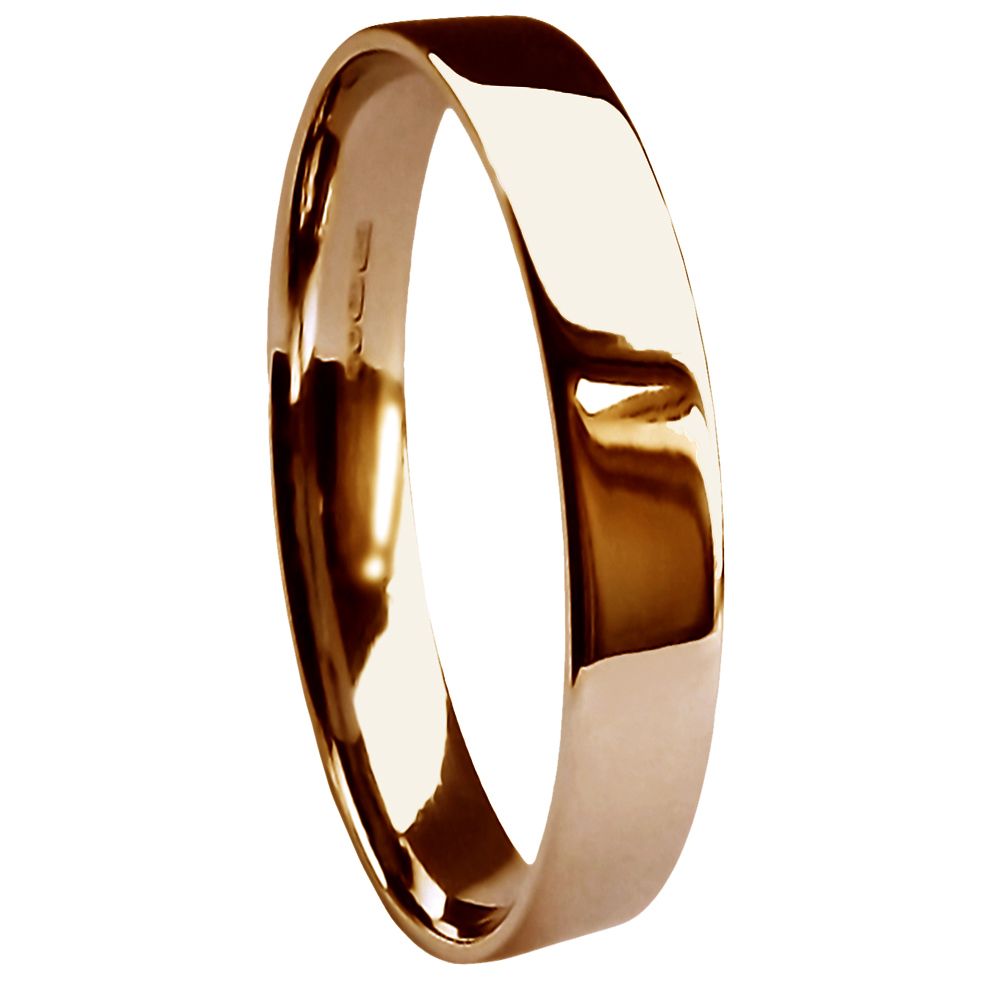 Heavy Flat Court Shape Wedding Band