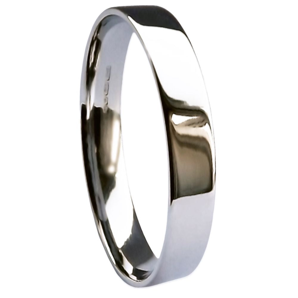 Heavy Flat Court Shape Wedding Band