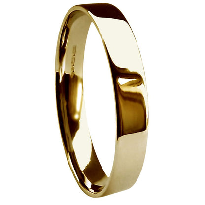 Heavy Flat Court Shape Wedding Band