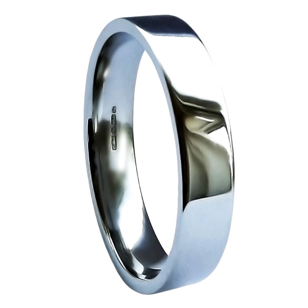 Heavy Flat Court Shape Wedding Band