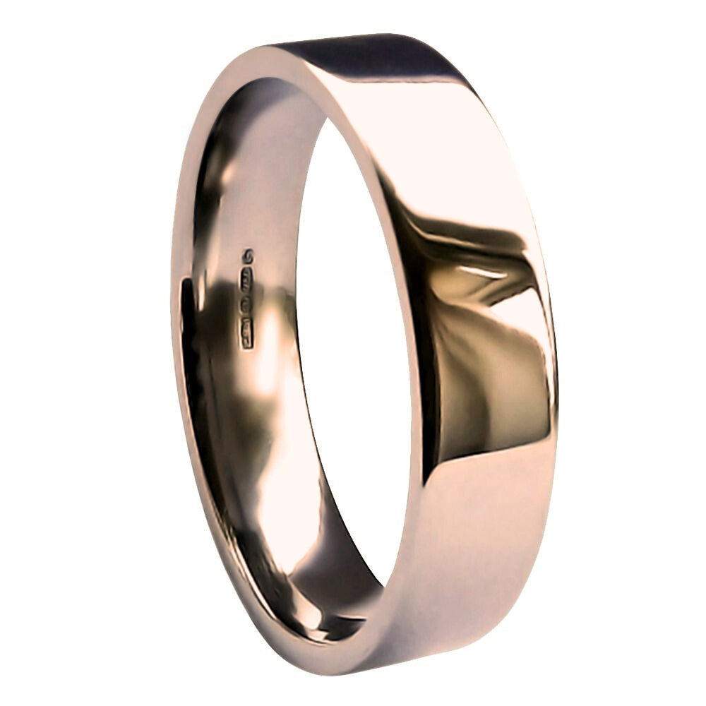 Heavy Flat Court Shape Wedding Band