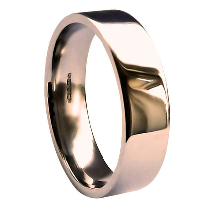 Heavy Flat Court Shape Wedding Band