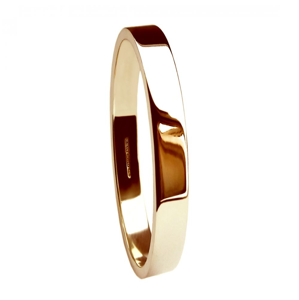 Heavy Flat Shape Wedding Band