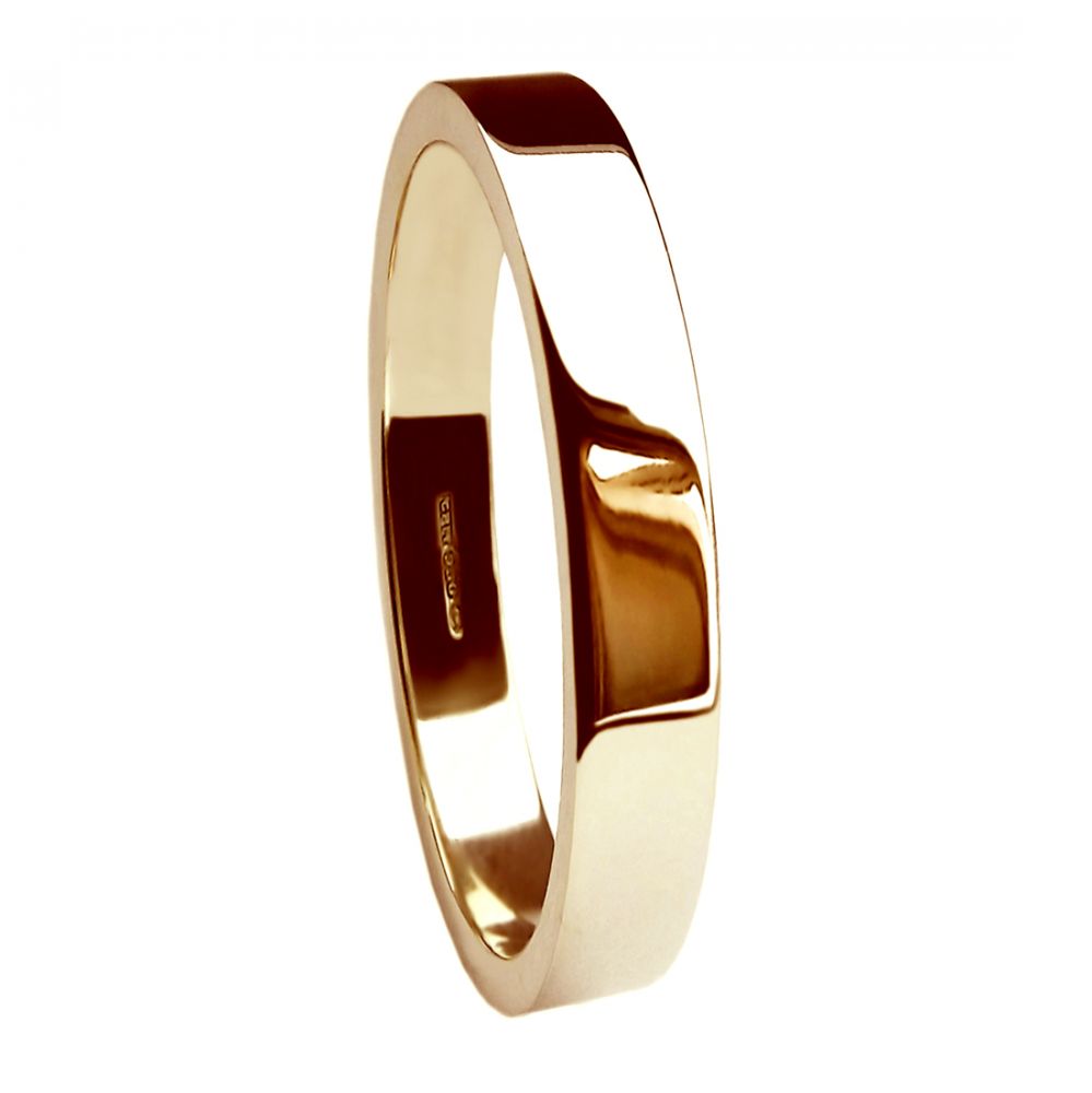 Heavy Flat Shape Wedding Band