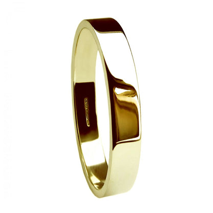 Heavy Flat Shape Wedding Band