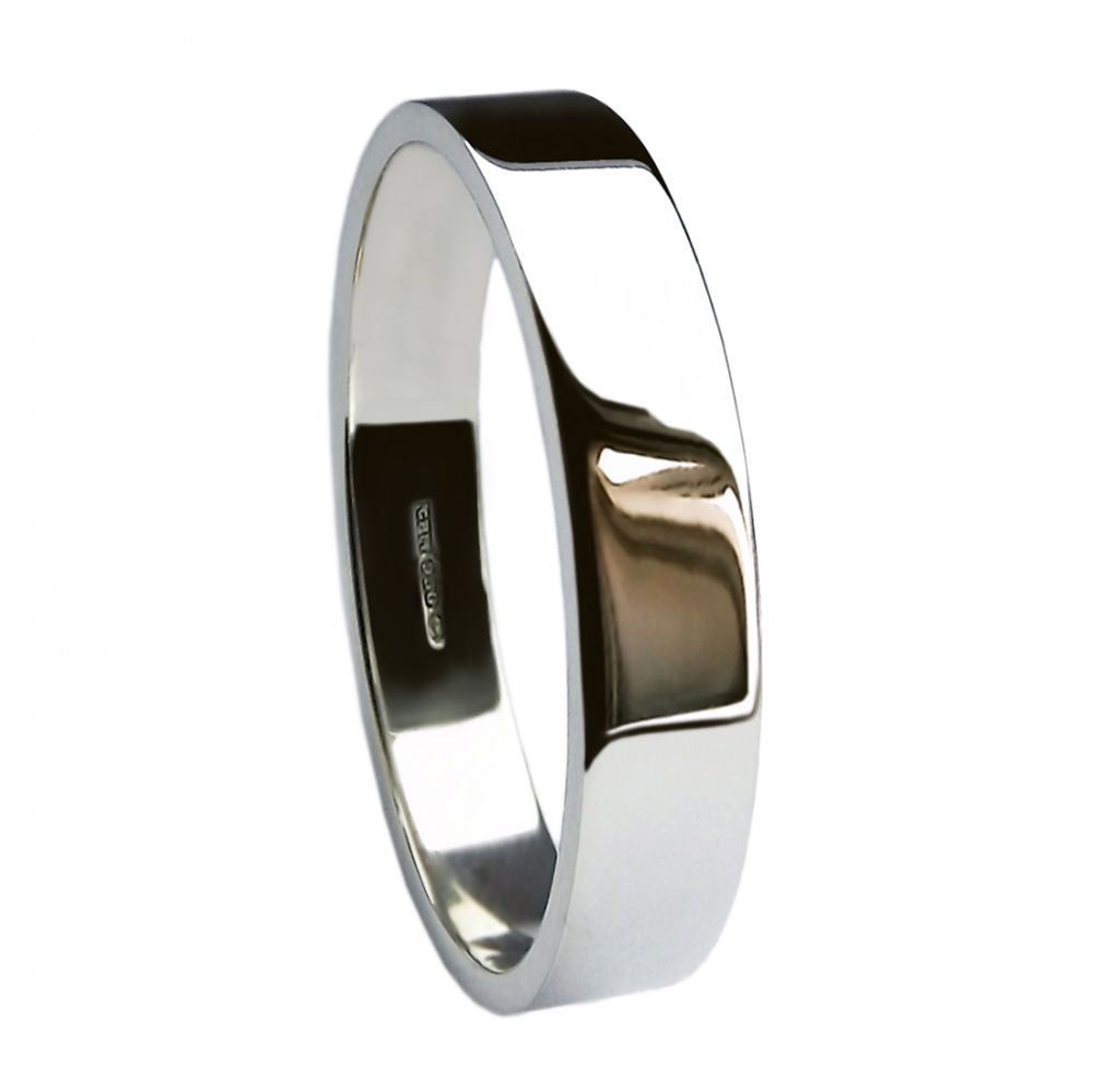 Heavy Flat Shape Wedding Band