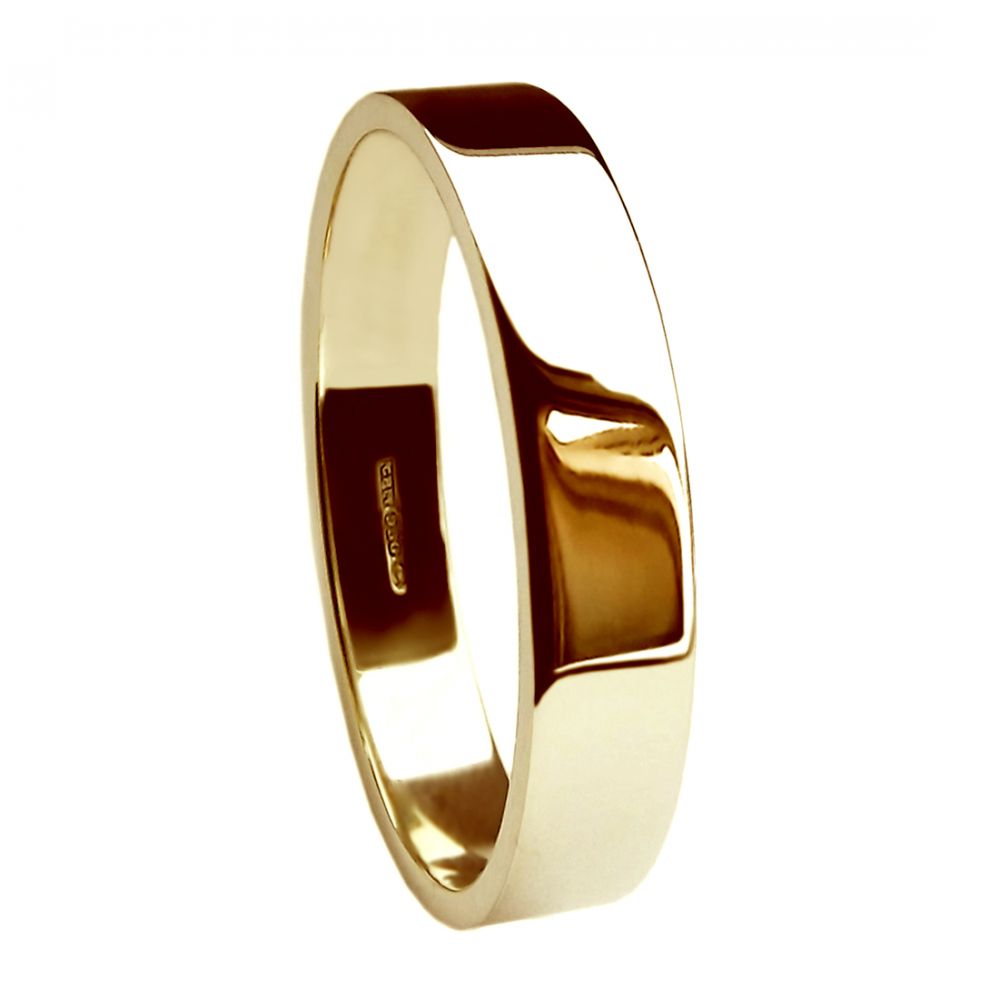 Heavy Flat Shape Wedding Band