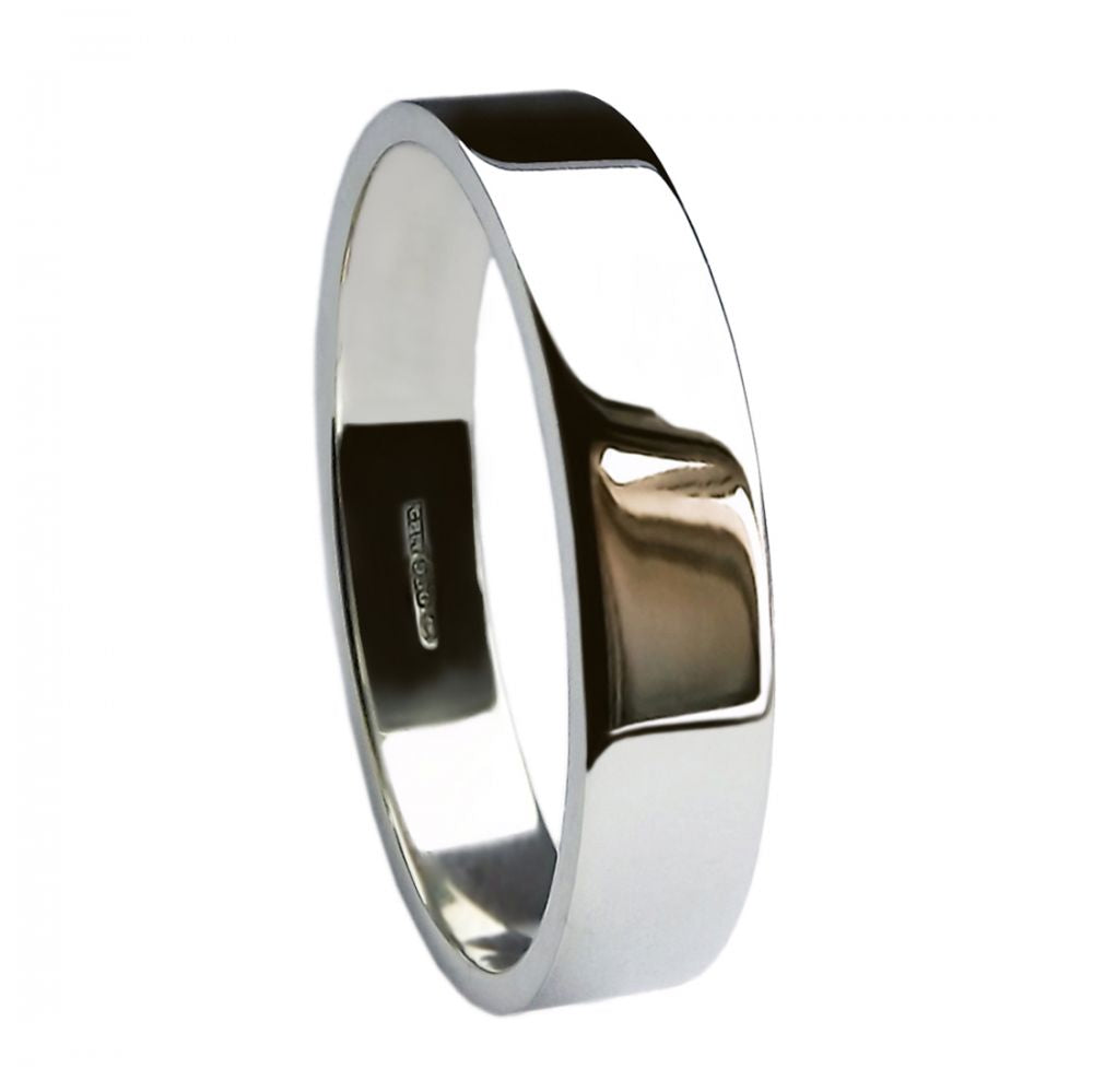 Heavy Flat Shape Wedding Band