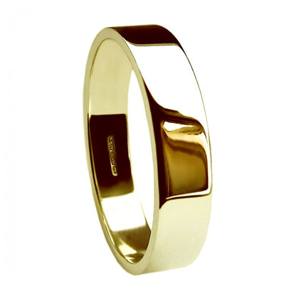 Heavy Flat Shape Wedding Band