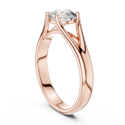 Split Shank Solitaire Ring