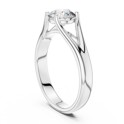 Split Shank Solitaire Ring