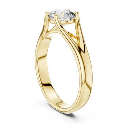 Split Shank Solitaire Ring