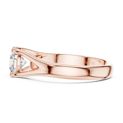 Split Shank Solitaire Ring