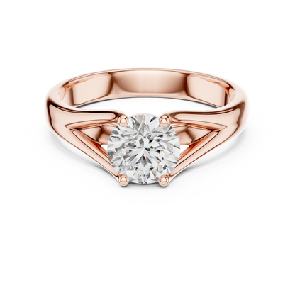 Split Shank Solitaire Ring