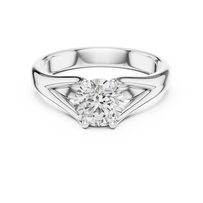 Split Shank Solitaire Ring