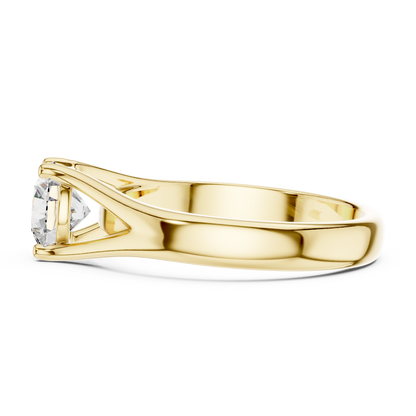 Split Shank Solitaire Ring
